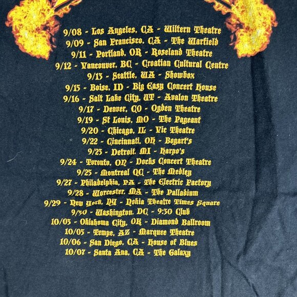 Vintage Dragon Force Power Metal Band Tour T Shirt Size Small Black Anvil Y2K - Picture 9 of 9